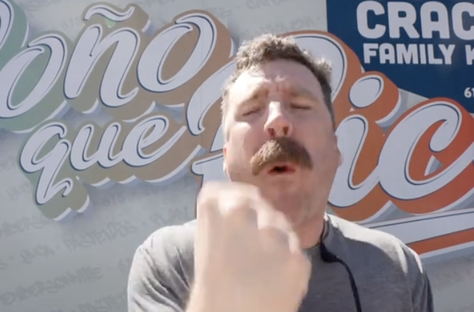 Joe Thompson aka FoodTravelToilets loving Cuban Cracker Family Kitchen's food